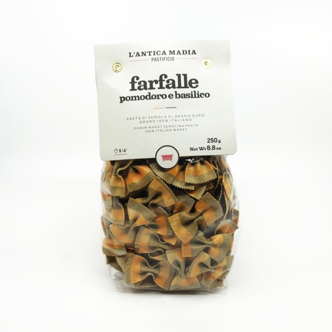 L'Antica Madia Farfalle Pomodoro e Basilico tészta 250g 