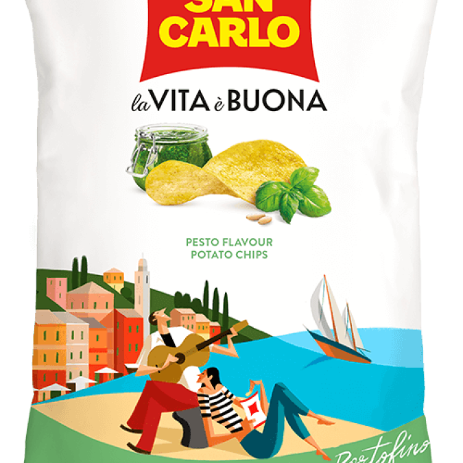 San Carlo Chips Pesto Genovese 50g