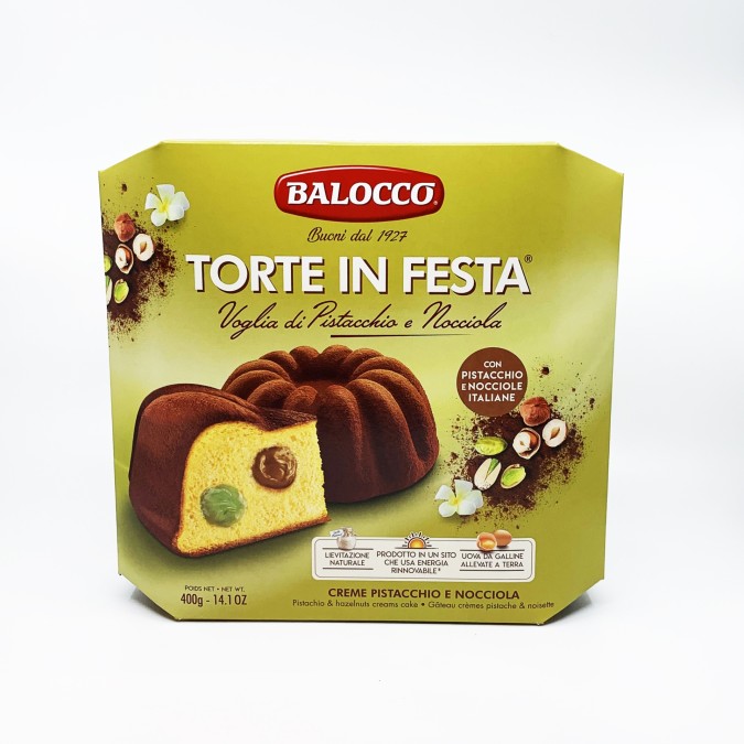 Balocco Torte in Festa Pistacchio e Nocciola - Pisztácia és Mogyorókrém 400g 