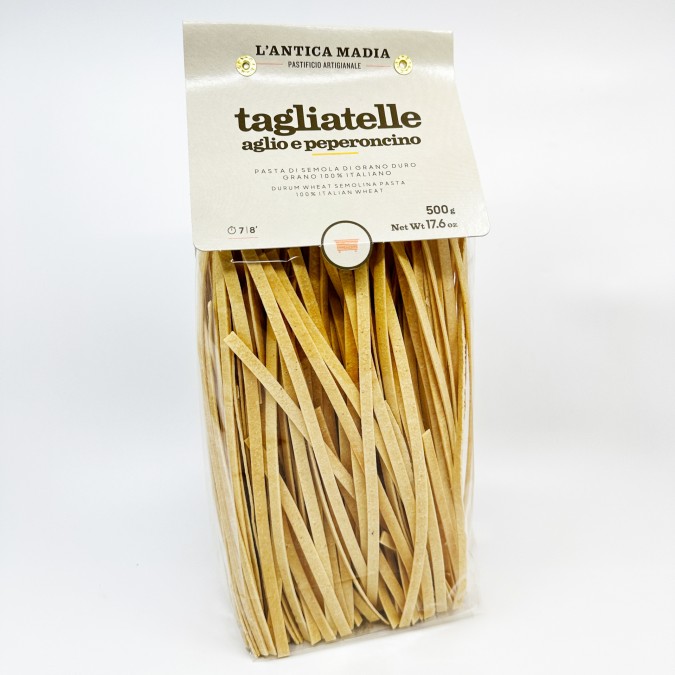 L'Antica Madia Tagliatelle con Aglio e Peperoncino tészta 500g