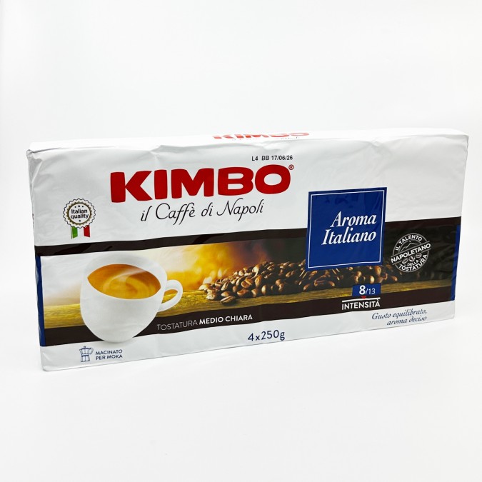 Kimbo Aroma Italiano őrölt kávé 4x250g