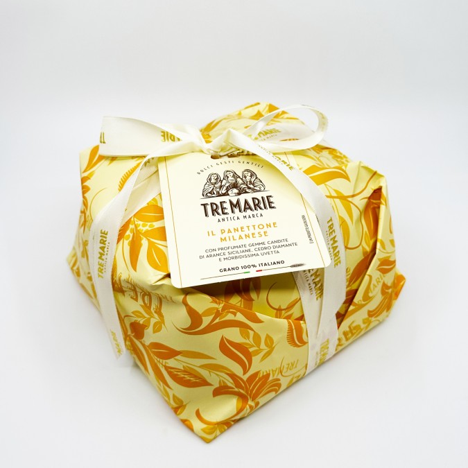 Tre Marie Panettone Milanese - Ajándék csomagolással 1kg