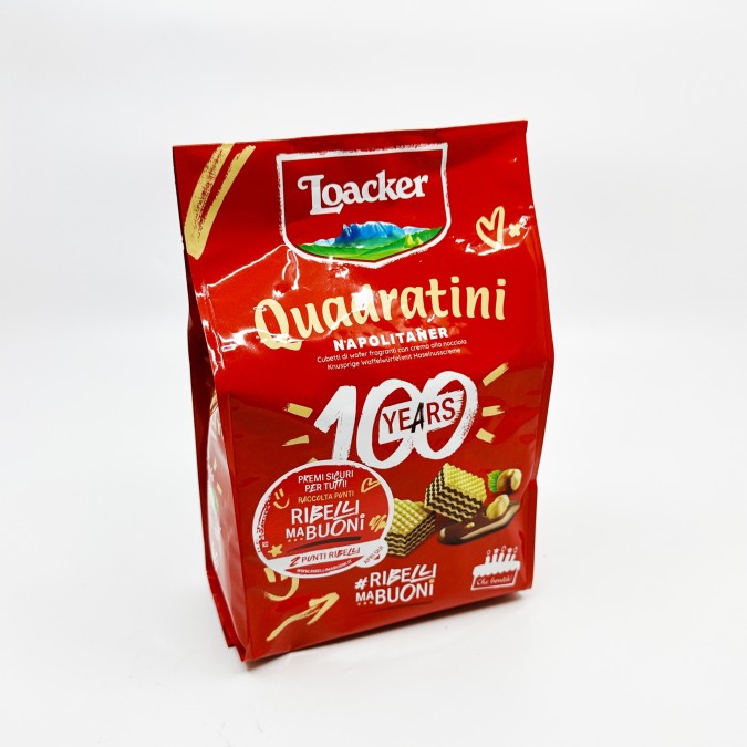 Loacker Quadratini Napolitaner mogyorós nápolyi 250g