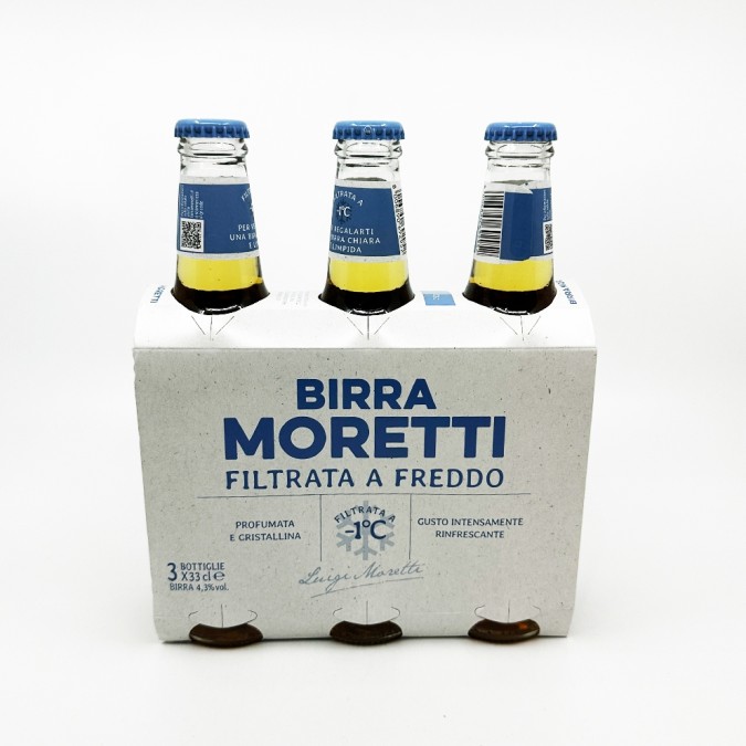 Moretti Birra Filtrata a Freddo 3x330ml