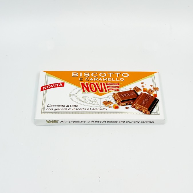 Novi Cioccolato Biscotto e Caramello 100g