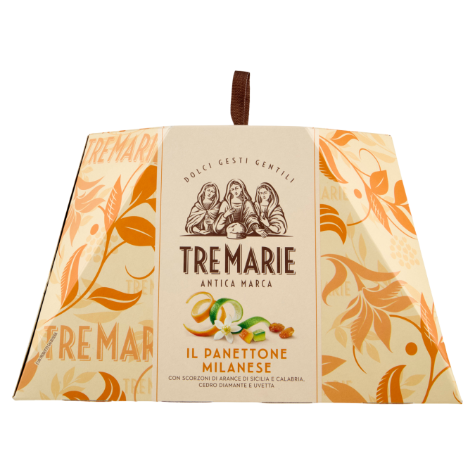 Tre Marie Il Panettone Tradizione Milanese - Kandírozott gyümölcs és mazsola 1KG 