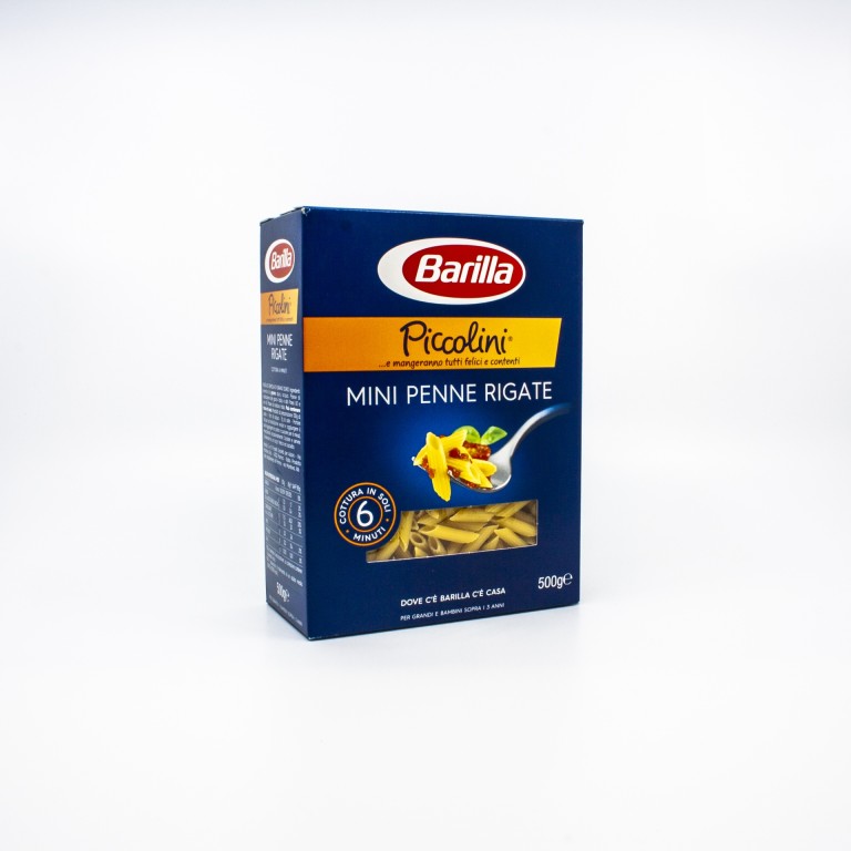 Barilla Piccolino Mini Penne Rigate tészta 500 g 