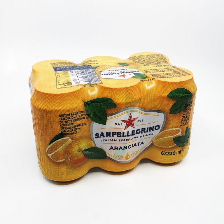 San Pellegrino Aranciata - Narancsos üditő 6x330ml 