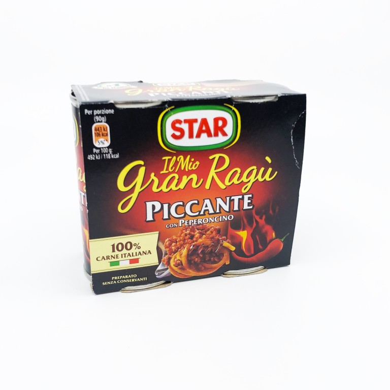 Star Gran Ragu Piccante con Peperoncino  2x180g