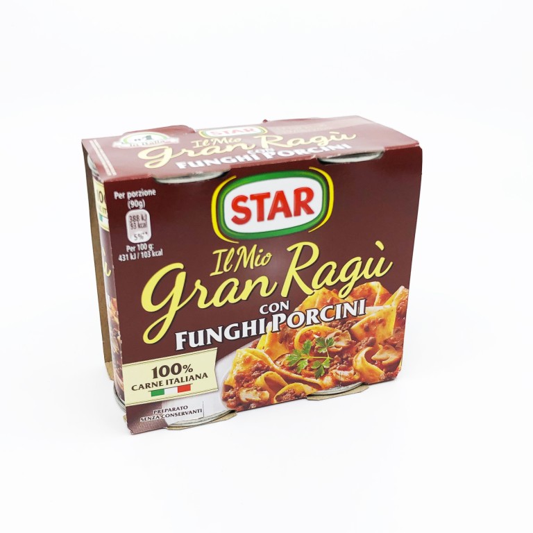 Star Gran Ragu con Funghi Porcini - Vargánya gombás 2x180g