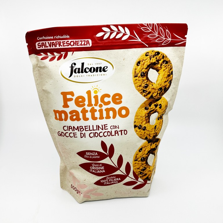 Falcone Felice Mattino Ciambelline Cioccolato keksz 500g