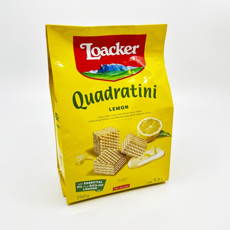 Loacker Quadratini Limone - Citromos nápolyi  250g