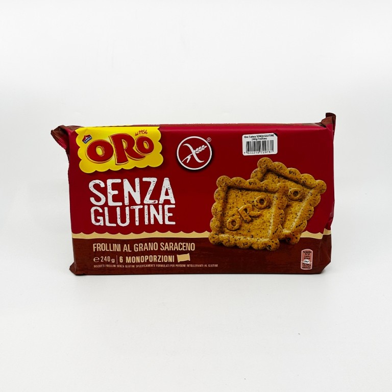 Oro Saiwa Senza Glutine Frollini al Grano - Gluténmentes Keksz  240g