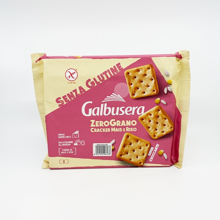 Galbusera Cracker Mais e Riso Senza Glutine 320g