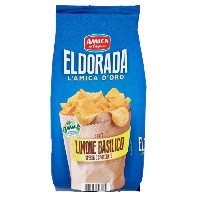 Amica Chips Eldorada Limone e Basilico 130g 