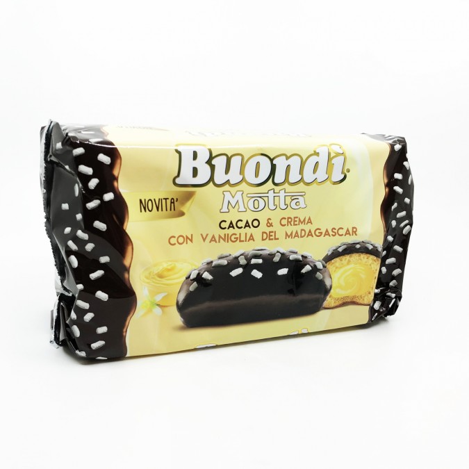 Buondi Motta Cacao & Crema Vaniglia del Madagascar süti 276g