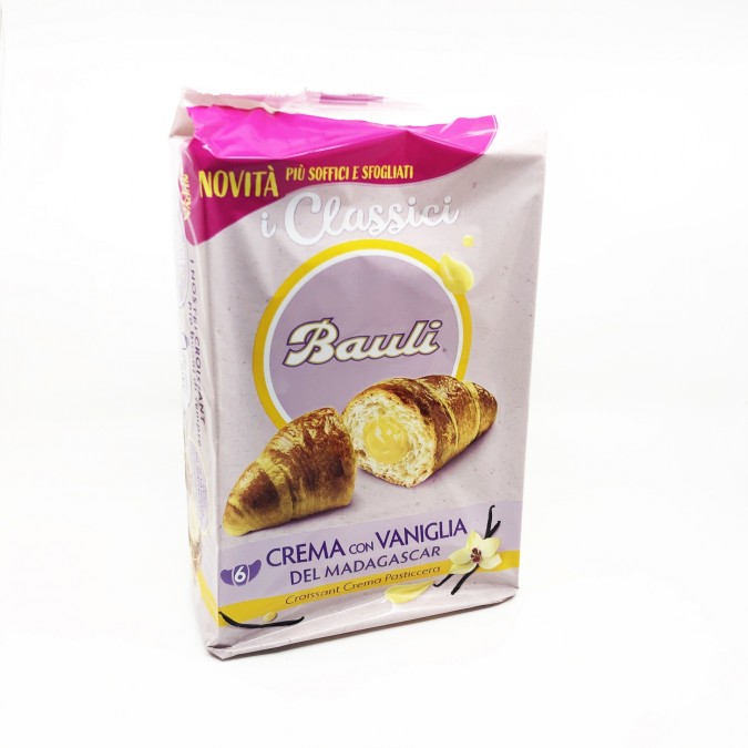 Bauli Croissant Crema Pasticcera - Vaníliás  6db 300g 