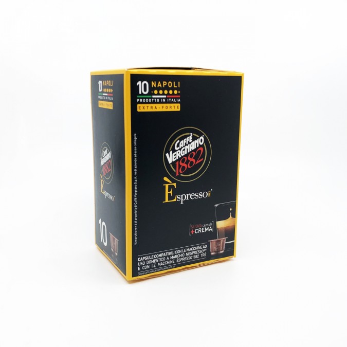 Vergnano Caffe Espresso Napoli Extra Forte 10db - Nespresso kompatibilis kapszula 50g