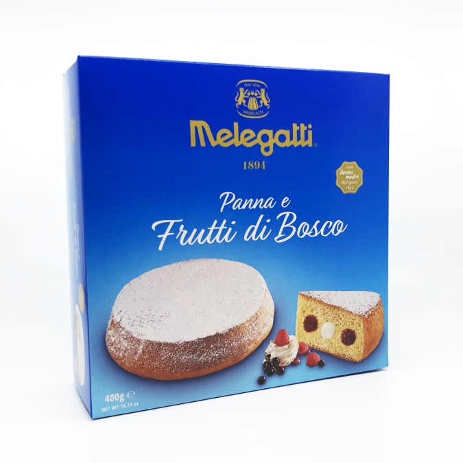Melegatti Panna e Frutti di Bosco - Erdei gyümölcsös sütemény 400g 