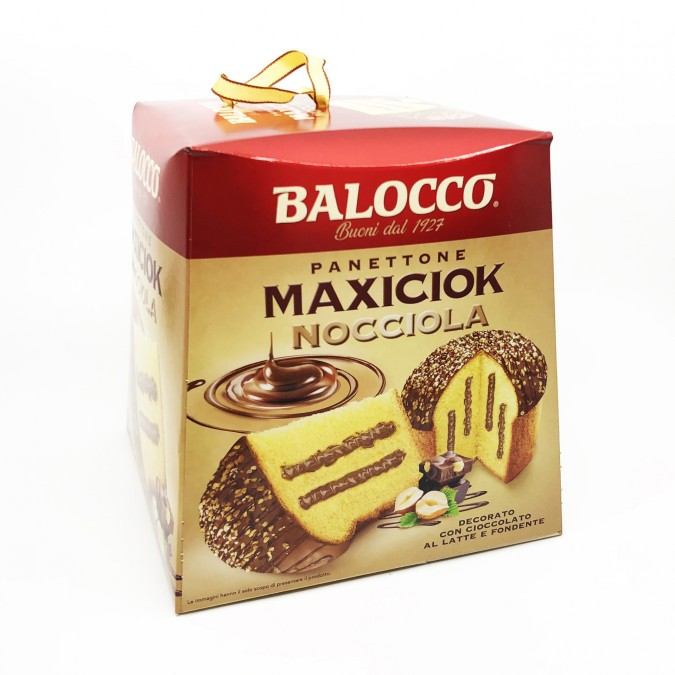 Balocco Panettone Maxiciok Nocciola - Mogyorókrémes 800g 