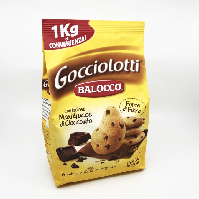 Balocco Gocciolotti Cioccolato - Csokidarabos keksz 1KG 